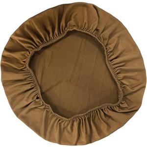 Chair Seat Cover, Removable Stretchable Dining Seat Cover, for Wedding Banquet Party Bar Stool Beauty Decor (Coffee)4 Pair, L