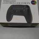 MYSTILUCK Wireless Controller Compatible with PS-4/PS-3/PC/MAC/iOS/Android10/Steam Deck, Gamepad with 7 Colors RGB Lighting/Dual Vibration/Turbo/6 Axis Gyro Sensor/Headphone Jack/1500 mAh Battery