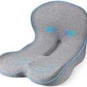 leqsdijk Trucker seat Cushions for Long Sitting, semi Truck seat Cushion with Lumbar Support, Truck seat Cushion for Back Pain and Supporting The HIPS, Trucker Essentials