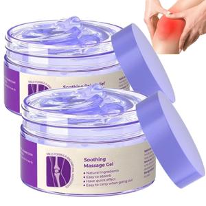1 PCS Soothing Relief Massage Gel, Joint Gel Purple Gel Cooling Soothing Knees, Lumbar, Neck, Back, Shoulders, Hands, and Feet Body Ceams