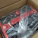 Comfort Zone Electric Mini Fireplace Space Heater with Realistic 3D Flame, Stay-Cool Body, Carry Handle, Overheat Sensor, and Safety Tip-Over Switch, Ideal for Home, Bedroom, & Office, 1,200W, CZFP1 (Red)