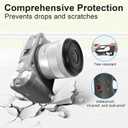 Easy Hood R50V Case, Soft Silicone Protective Cover for Canon EOS R50 V Digital Camera, Lightweight EOS R50V Camera Case Cover Grip Body Skin Protector (Grey)