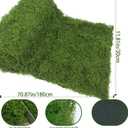 Fake Moss Rolls Table Runner for Decoration 12" x 71" Artificial Moss for Plants Indoor Dark Green Faux Grass for Planters Crafts DIY Table Centerpieces Fairy Garden Floral Wedding 30 x 180cm
