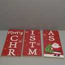 Christmas Porch Sign Merry Christmas Porch Decor Outdoor Decorations Santa Tree Wooden Door Decorations Indoor Outside Welcome Sign for Front Door 46.8 Inch