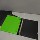 INFUN Telescoping 3 Ring Binder - 4PCS, Portable Plastic 3 Ring Binder with Telescoping Spine, Binders with Foldable Front Cover Holds 8.5"x11" Paper for School, Office, Homes (0.75 Inch, Red+pink+ Blue+green)