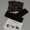 INDEEMAX Ankle Brace for Women & Men, Ankle Compression Sleeve Support Copper Infused Ankle Brace for Sprained Ankle, Plantar Fasciitis Sports, Achilles Tendonitis Pain Relief, Copper Black, S