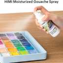 HIMI Gouache Wetting Spray 200ml (6.76 oz), Moisturizing Palette Spray for Gouache Paint, Reactivates Dry Pigments, Professional Art Supplies & Gift for Artists and Hobbyists