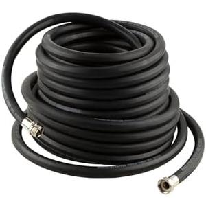 75-Foot Premium Heavy-Duty Rubber Garden Hose, Brass