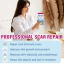 Silicone Scar Sheets, 8 Pcs Medical Grade & Reusable Breast Silicone Scar Tape for Surgical Scars (8 Count (Pack of 1))