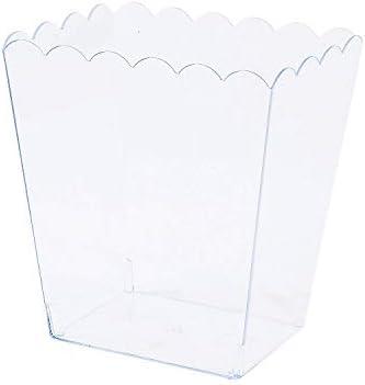 Fun Express Medium Scalloped Plastic Containers - Party Supplies - 3 Pieces