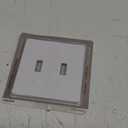 Lutron Fassada 2 Gang Wallplate for Toggle-Style Dimmers and Switches, FG-2-WH, White (1-Pack) (White)