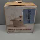 Overmont Enameled Cast Iron Dutch Oven - 5.5QT Pot with Lid Cookbook & Cotton Potholders - Heavy-Duty Cookware for Braising, Stews, Roasting, Sourdough Baking Indigo Blue