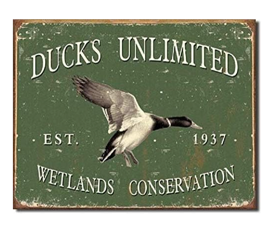 Desperate Enterprises Duck Wanted Tin Sign - Nostalgic Vintage Metal Signs - Made in the USA