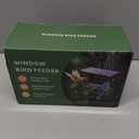 Window Bird Feeder with Strong Suction Cups, Metal Bird Feeders for Outdoors Birdwatching Gifts for Cats & Nature Lovers
