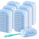 60 Count 360 Dusters Refills Compatible with Swiffer Duster with 2 Upgrade Hands Pack Of 2