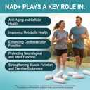 NAD Supplement with Resveratrol, NMN Supplement Alternative, NAD Plus Nicotinamide Riboside, Quercetin, CoQ10 for Support Cellular Energy & Vitality, Healthy Aging for Women & Men- 60 Capsules (EXP 01/17/28)