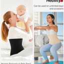 Nebility Womens' Waist Trainer Tummy Control Waist Cincher Slim Body Shaper (Black, L)