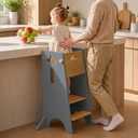 COSYLAND Adjustable Toddler Standing Tower Stable Toddler Step Stool