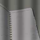 2026 Planner, A5 Weekly and Monthly Planners with Tabs, Spiral Bound Daily Calendar 2026 Planner, Agenda Organizers from Jan. to Dec., Hardcover Habit Tracker Journal 6.18" x 8.5"(Black Bloss)