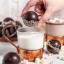 2 x 4-Pack Silicone Hot Chocolate Bomb Molds  Hemispherical Baking Trays for Ice Cream, Soap & Candy | BPA-Free, Non-Stick & Dishwasher Safe (-40C to 230C)