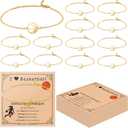 12 set Basketball Party Favors Basketball Bracelet with Inspirational Card for Sport Fans Team Gift for Sport Basketball Team Lovers Players Gifts Sport Accessories for Teen Girls Players Coach