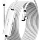 JSAUX Link Cable with 18W Charging 16ft, Compatible with Oculus Meta Quest 3S/ 3/ 2/ Pro and Pico 4, PC VR, Steam VR Accessories, 2-in-1 High Speed 5Gbs USB3.0 to USB C Data Cord for VR Headset