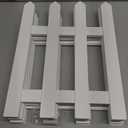 6 Pack Wooden Christmas Tree Fence, Extra Height 16 Christmas Tree Gate, White Fence for Cat, Small Dog, Suit for New Year Decoration