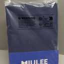 MIULEE Navy Blue Blackout Curtains for Bedroom Living Room 63 Inches Long 2 Panels, Thermal Insulated Room Darkening Drapes Solid Grommet Noise Reducing Light Blocking Window Treatments 40x63 Inch