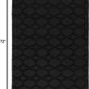 Garland Rug Sparta Non Slip Polypropylene 4 Ft. X 6 Ft. Black Area Rug- Ideal for Living Rooms & Hallways, Stylish & Durable for High-Traffic Areas