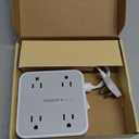 TESSAN Surge Protector Power Strip, 5 Ft Flat Plug Extension Cord with 3 USB (1 USB C) 8 Outlets, 1250W, 900J Protection, 3 Sided Outlet Extender with Power Switch for Office, Dorm Room Essentials (Grey)