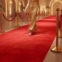 Extra Thick Red Carpet Runner for Party, 3ft x 10ft Non-Slip Red Carpet Runner Rug Waterproof Aisle Runway Carpet for Wedding Ceremony, Prom Proposal, Banquets Decor