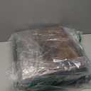 Huuger Night Stand Set of 2, Nightstand with 2 Drawers, Bed Side Table with Open Shelf, Wooden Top, End Table, Fabric Drawer, for Bedroom, Rustic Brown and Black