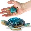 Blue Sea Turtle Magnet 3x2 Inches - 1 Pc Coastal Turtle Magnets for Fridge, Locker Magnets or Cute Car Magnet, for Home Office Beach Locker Decor, Coastal Themed Decorations for Ocean and Sea Lovers