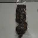 KooKaStyle Invisible Wire Hair Extensions with Transparent Wire Adjustable Size Long Wavy Synthetic Hairpiece Rich Medium Brown 20 Inch with 4 Secure Clips for Women