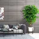 OXLLXO 6ft Artificial Ficus Silk Tree (72in) with Plastic Nursery Pot Faux Tree, Fake Plant for Office House Farmhouse Living Room Home Decor (Indoor/Outdoor)