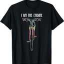 Funny Bicycle I Am The Engine T-Shirt Small