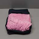 CuteKing Weighted Blanket - Weighted Blanket with Premium Glass Beads - Heavy Blanket Crystal Velvet for Comfort Sleep - Thick Blanket All Season (3lbs, 20"x30", Pink Bubble)