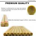 HOPELF 50 Pack 16" Bamboo Plant Stakes for Wood Garden SticksWooden Indoor Gardening Floral Potted Plant SupportCrafts, More Size Choices 8"/12"/16"