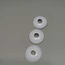 24 Pcs Candle Drip Protectors Bulk for Candlesticks Metal Candle Wax Catcher Plate Candle Bobeches Round Candle Rings for Tapers Candle Drip Guard for Wedding Holiday Party Dinner Church (24, White)