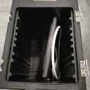 Carlisle FoodService Products Insulated Food Pan Carrier and Warmer, Front-Loading with Handles, Holds 5 Full or 10 Half 2.5" Pans (Sold Separately) with Rugged PE Shell and PU Insulation, Black