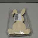 10PCS Wooden Bunny Cutouts,8.84 Inch Unfinished Easter Bunny Slices Craft DIY Rabbit Ornament for Painting Easter Party Table Centerpiece