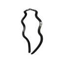 EVITA PERONI Wavy Glasses Headband Hair Band Designed for Eyewear, Comfortable Headbands for Women Fashion Thin Headbands Non Slip No Pressure, No Headache (Black)