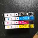 Epson 822XL ink cartridges in black, cyan, magenta, and yellow