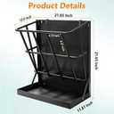 2 in 1 Wall Mount Hay and Grain Feeder, 25 Gallons Livestock Feeder
