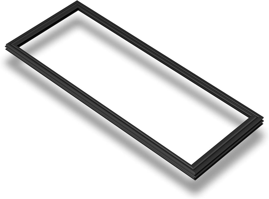 2159082 Refrigerator Door Gasket, Black, Replaces 2171186, 2181894, 2196242 | 2221314, 2309533, 443025, W10911422 Fridge Freezer Door Seal, Compatible with Whirlpool Kenmore KitchenAid Refrigerator