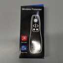 Presentation Clicker Wireless Presenter Remote for PowerPoint, Powerpoint Clicker with Volume Control PowerPoint Slide Advancer for Mac, Computer, Laptop
