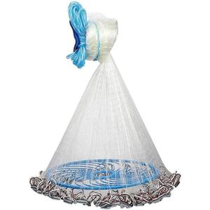 Alvinlite Cast Net for Bait Trap Fish 8ft 10ft 12ft 14ft 16ft Radius Fishing Cast Net Throw Cast Net with Heavy Duty Zinc Sinker for Freshwater and Saltwater, Dia. 16ft