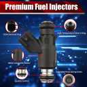 Set of 8 Fuel Injectors 12613411 FJ1061 Replacement Compatible with Chevrolet Express Suburban GMC Savana Sierra Yukon XL 1500 2500 3500 5.3L V8 - Replaces 217-3411