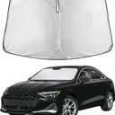 EcoNour Windshield Sunshade Compatible for Audi A3 2022-2023 2024 2025, Sun Visor for Front Windshield & Window Sun Shade Cover, UV Heat Blocker & Protector, Car Accessories