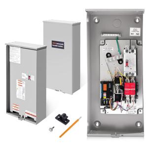 200 Amp Automatic Transfer Switch Replacement for Generac RXSW200A3,w/Power Management 120/240V, 1-Phase, Open Transition Service Rated, NEMA 3R Aluminum Enclosure for Indoor and Outdoor Use